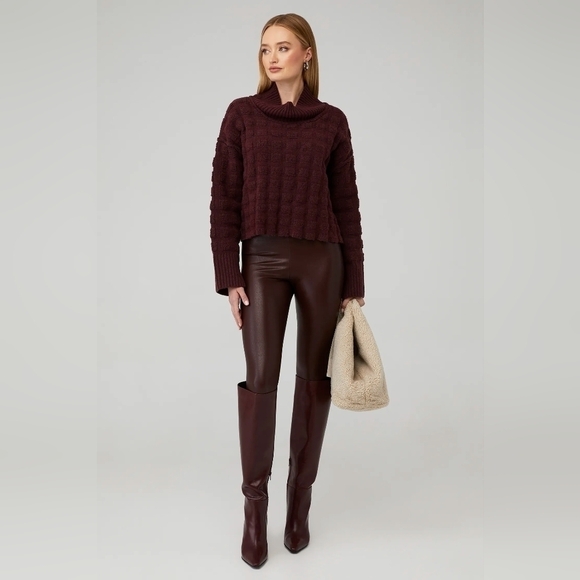 FREE PEOPLE Soul Searcher Mock Neck Womens Sweater NWOT - Picture 5 of 17